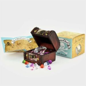 Pirātu dārgumu lāde ar dimantiem 37gab. cm lielākā