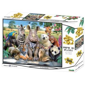 Dzīvnieku foto. 3D puzzle
