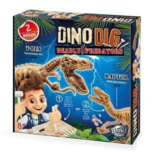 Arheologa komplekts - atklāj divus dažādus dinozaurus