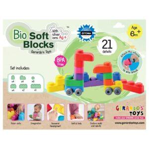 Mīksto klucīšu komplekts ar riteņiem 21